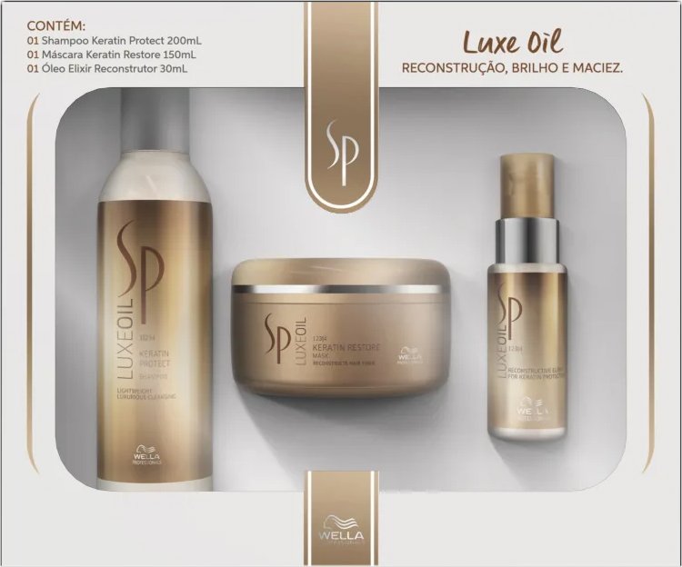 Kit Caixa SP Luxe Oil Sh 250ml + Masc 150ml + Óleo 30ml