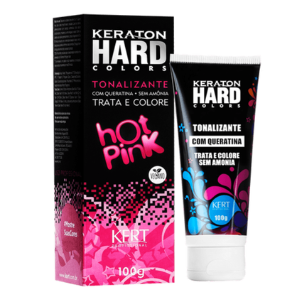 Kert Keraton Hard Color Hot Pink 100g | Linda Cosméticos