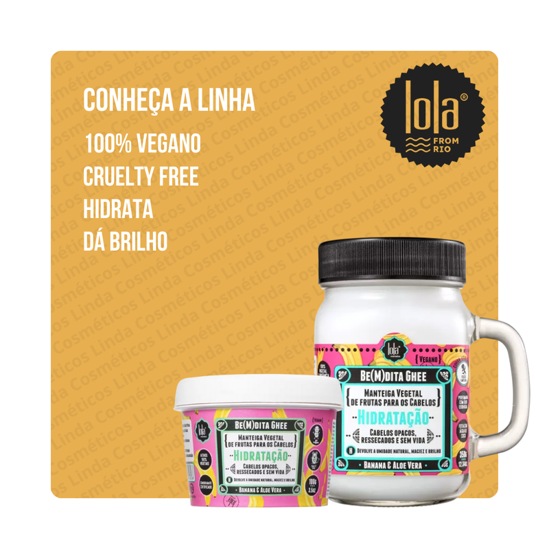 Kit Lola Basicão Shampoo, Condicionador e Bemdita Ghee Cronograma