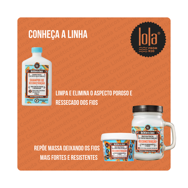 Lola Bemdita Ghee Máscara de Reconstrução 100ml | Linda Cosméticos