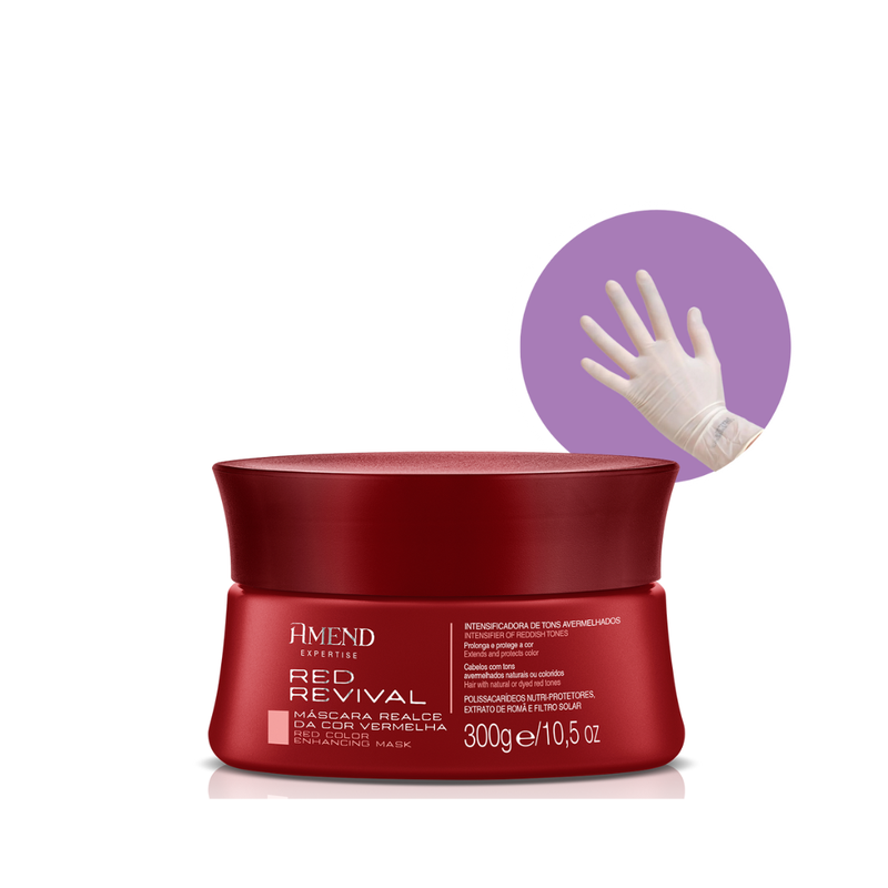 Amend Realce da Cor Mascara Matizadora Red Revival + Luva | By Linda