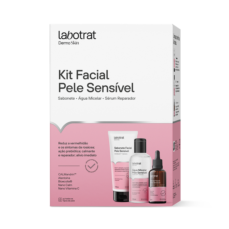 Labotrat Dermo Skin Pele Sensível Kit Facial Sab + Tonico + Sérum