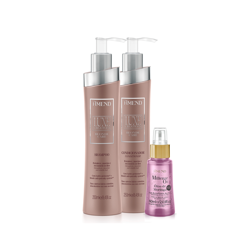 Amend Luxe Creations Blonde Care Sh 250ml + Cond 250ml + Millenar