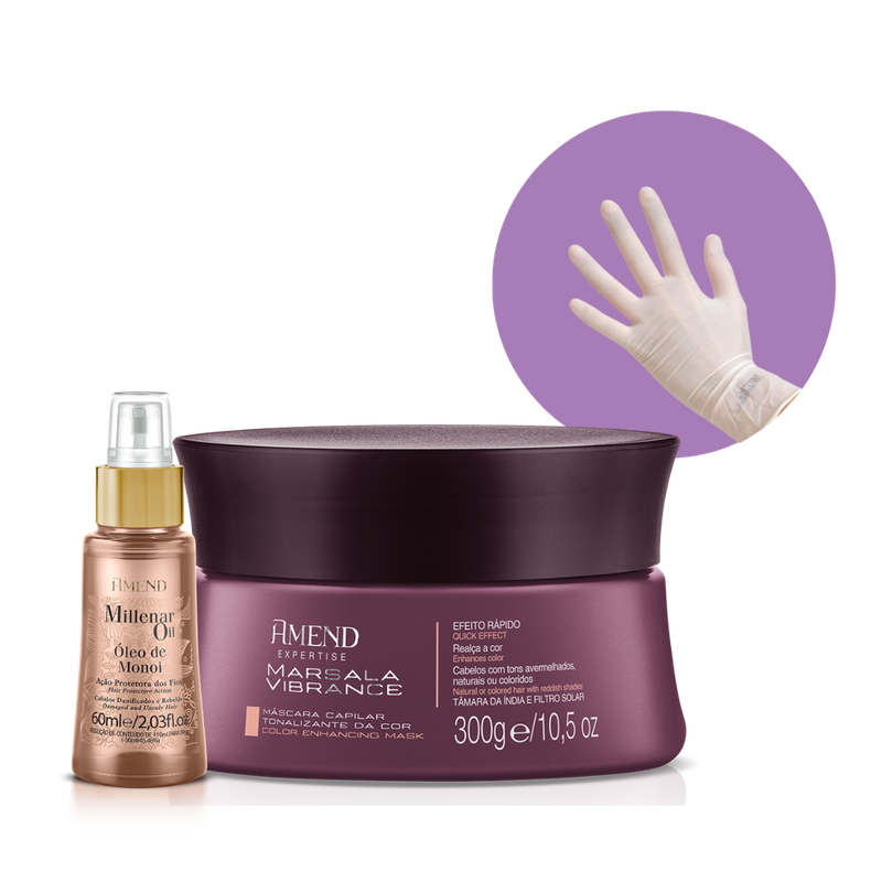 Amend Realce da Cor Mascara Matizadora Marsala Vibrance + Millenar