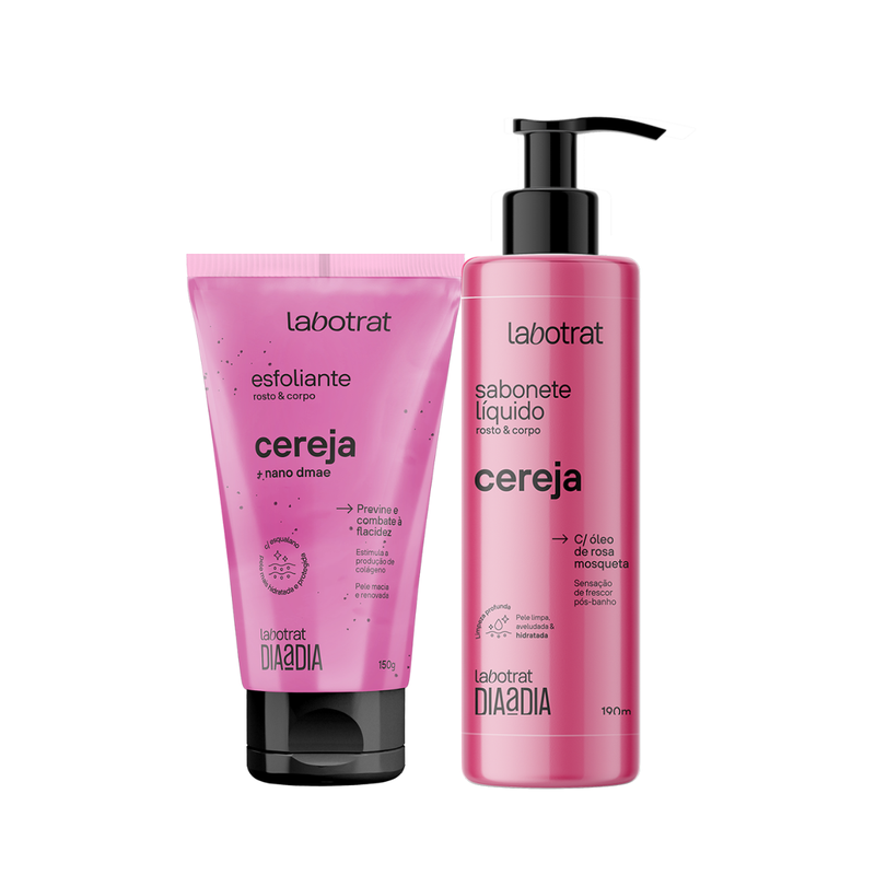 Labotrat Dia a Dia Cereja Esfoliante 150ml + Sabonete