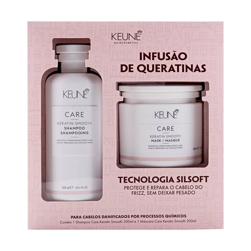 shampoo treatment【KeRaKNiT】ギフトセット Keune Care Kit Caixa Keratin Smooth | Linda Cosméticos