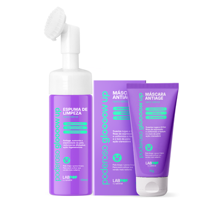 リップケア BEAUTE DE LABO Skin Magic Iron Labotrat LabPOP Glow Up Espuma de Limpeza + Mascara Antiage