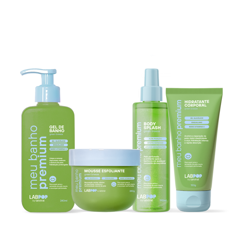 PAPAL LOTION & CREAM セット Labotrat LabPOP Green Breeze Linha Completa 4 Produtos