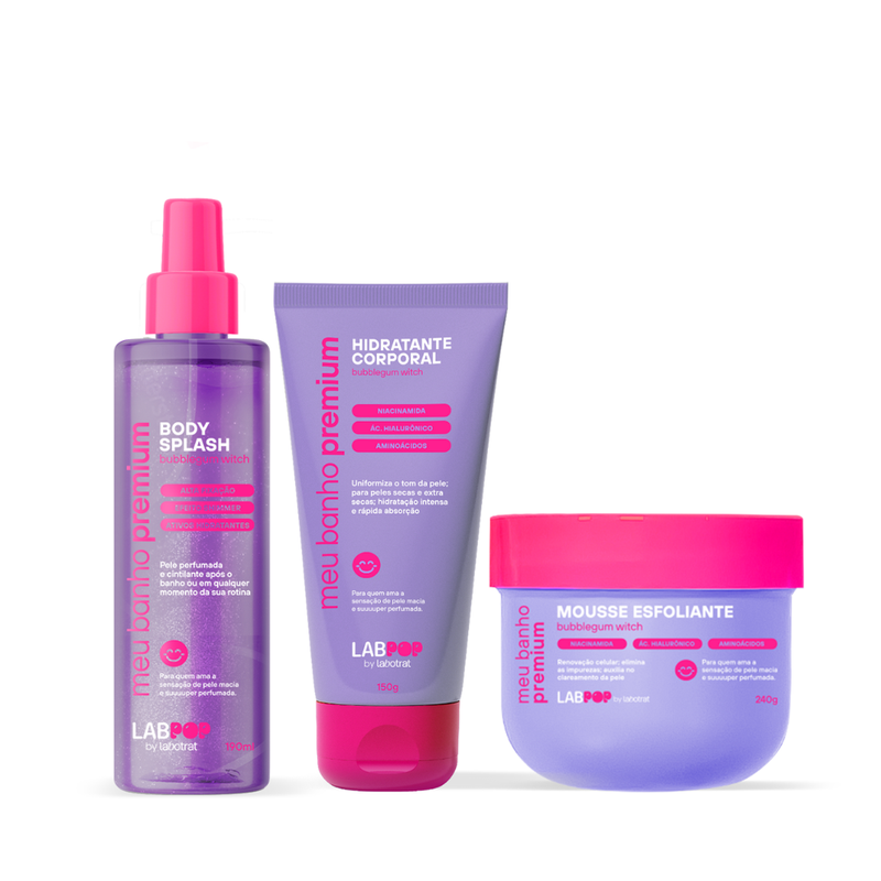 Labotrat LabPOP Bubblegum Esfoliante + Hidratante + Body Splash