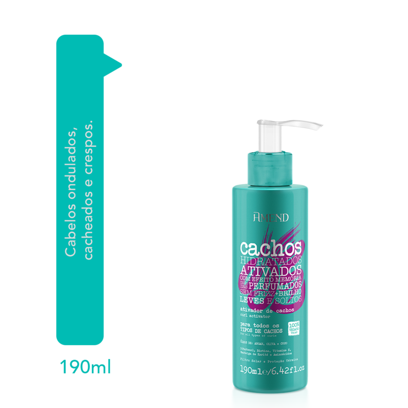Amend Cachos Ativador de Cachos 190ml + Essencial Leave-in