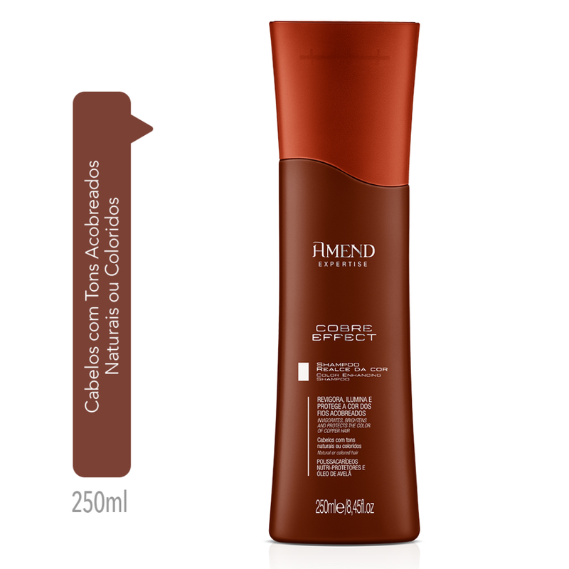 Amend Expertise Cobre Effect Shampoo Realce da Cor 250ml | By Linda