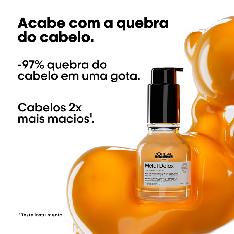 Loreal Metal Detox Kit Caixa Mascara 250ml + Óleo 50ml