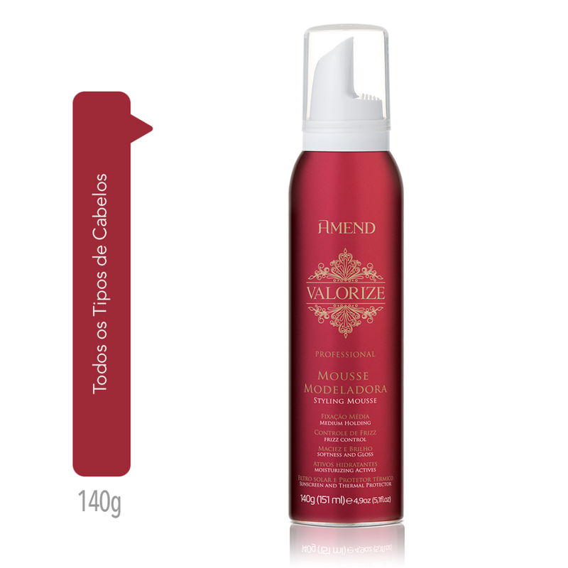 Amend Valorize Mousse Modelador Definição e Volume 140ml | By Linda
