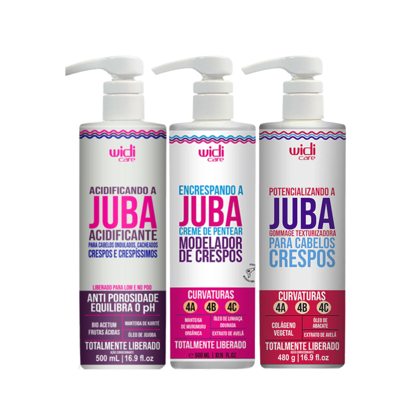 Widi Juba Acidificante + Modelador Crespos + Gommage Texturizador