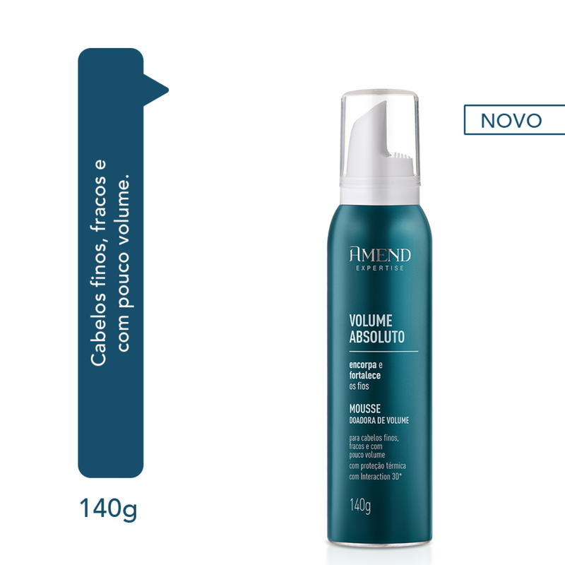 Amend Expertise Volume Absoluto Mousse Fortificante 140ml | By Linda
