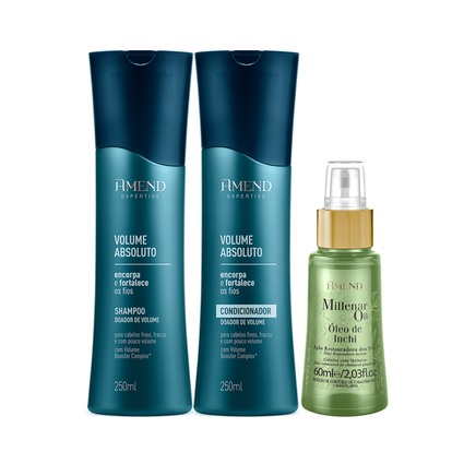 Amend Expertise Volume Absoluto Sh 250ml + Cond 250ml + Millenar