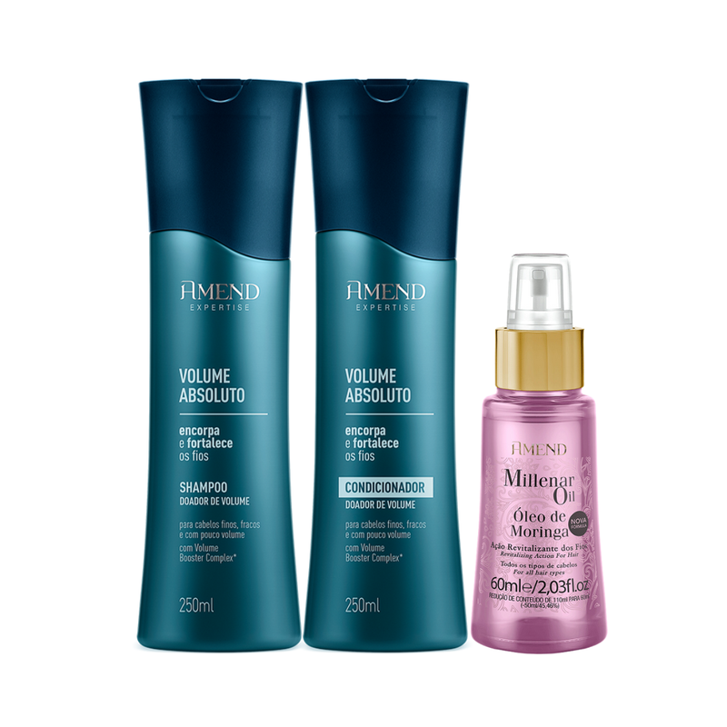 Amend Expertise Volume Absoluto Sh 250ml + Cond 250ml + Millenar