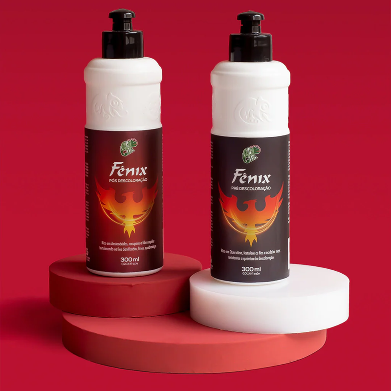 Kamaleão Color OX 20V 900ml + Pó Descolorante 500g + Kit Fenix Pré
