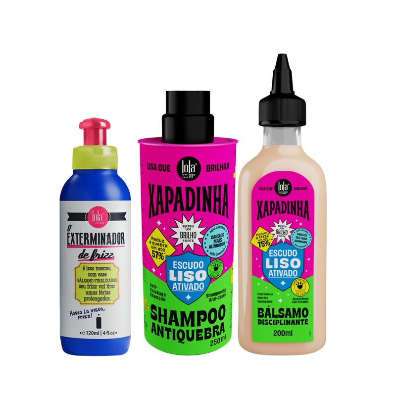 Lola Exterminador de Frizz + Xapadinha Sh+ Xapadinha Balsamo