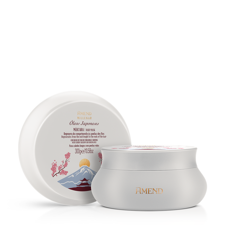 Amend Millenar Óleos Japoneses Máscara de Restauração 300ml | By Linda