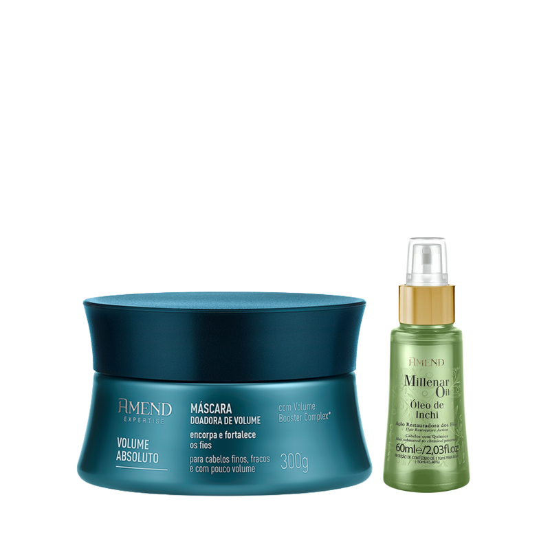Amend Expertise Volume Absoluto Masc 300ml + Millenar Oil Inchi
