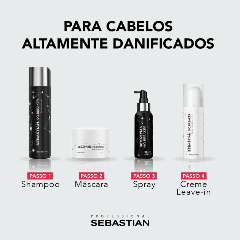 Sebastian No Breaker Cream Leave-in para Proteção e Estilo 145ml