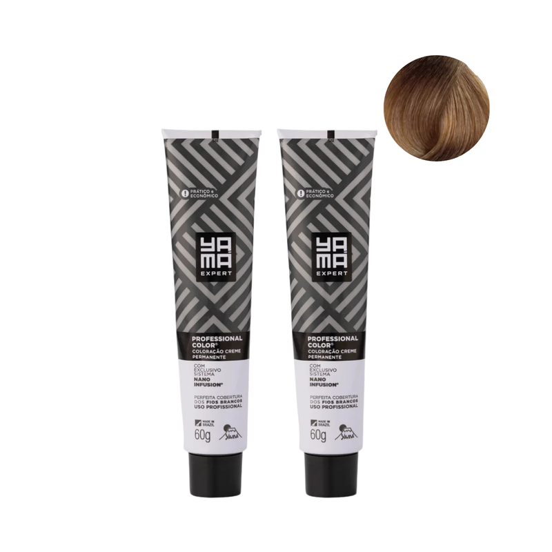 Yamá Color Nano Infusion 7.7 Loiro Médio Marrom - 2 Unidades | By