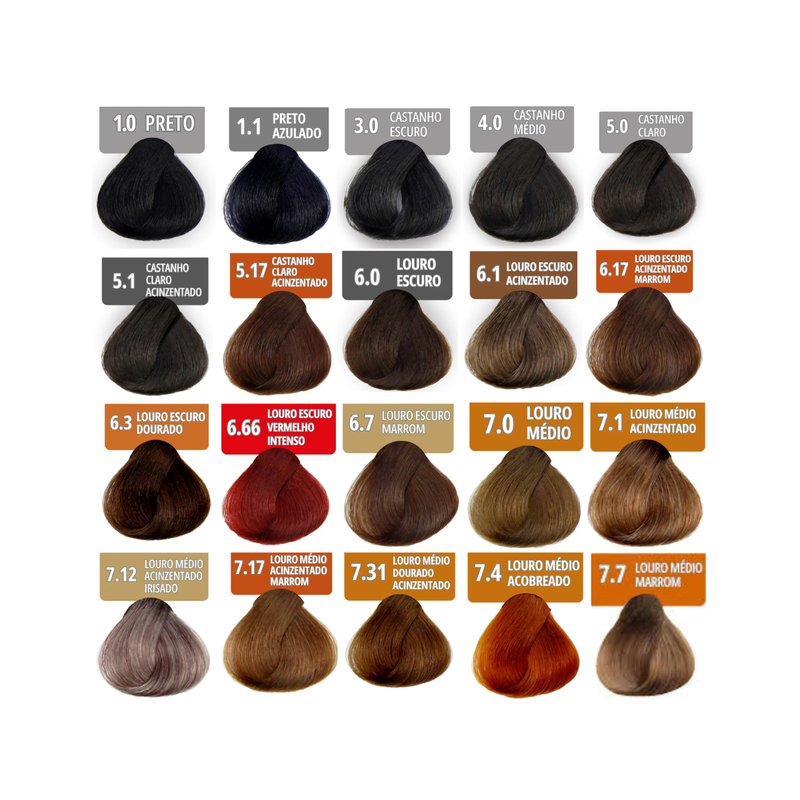 Yamá Color Nano Infusion 5.17 Castanho Claro Acinzentado Marrom