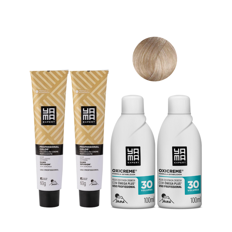 Yamá Color Nano Infusion 10.89 Loiro Clarissimo Perola + OX 30V