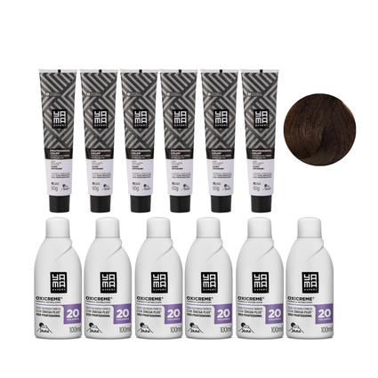 Yamá Color Nano Infusion 7.1 Loiro Médio Acinzentado + OX 20V