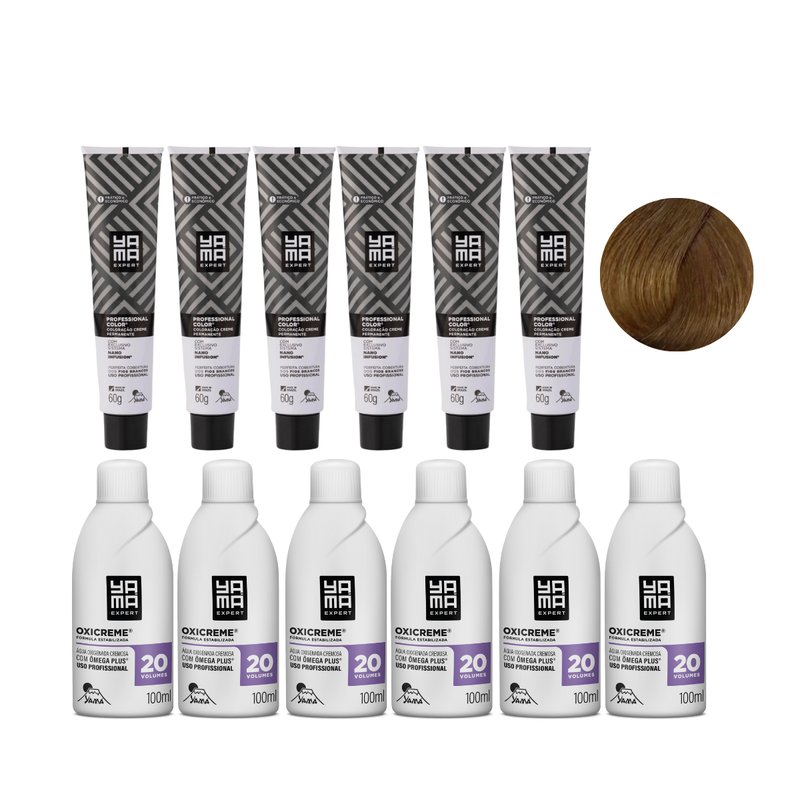Yamá Color Nano Infusion 7.0 Loiro Médio + OX 20V 100ml - 6