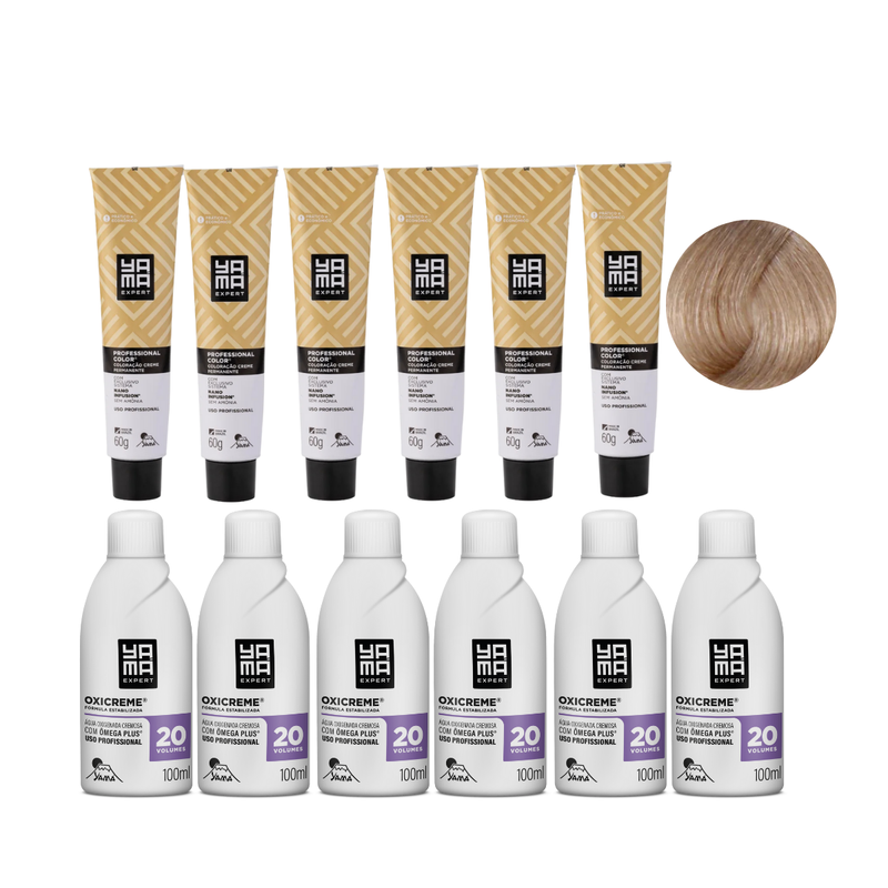 Yamá Color Nano Infusion 8.89 Loiro Claro Perola + OX 20V 100ml