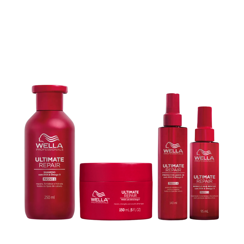 Wella Ultimate Repair Shampoo 250ml + Mascara 150ml + Miracle 95ml