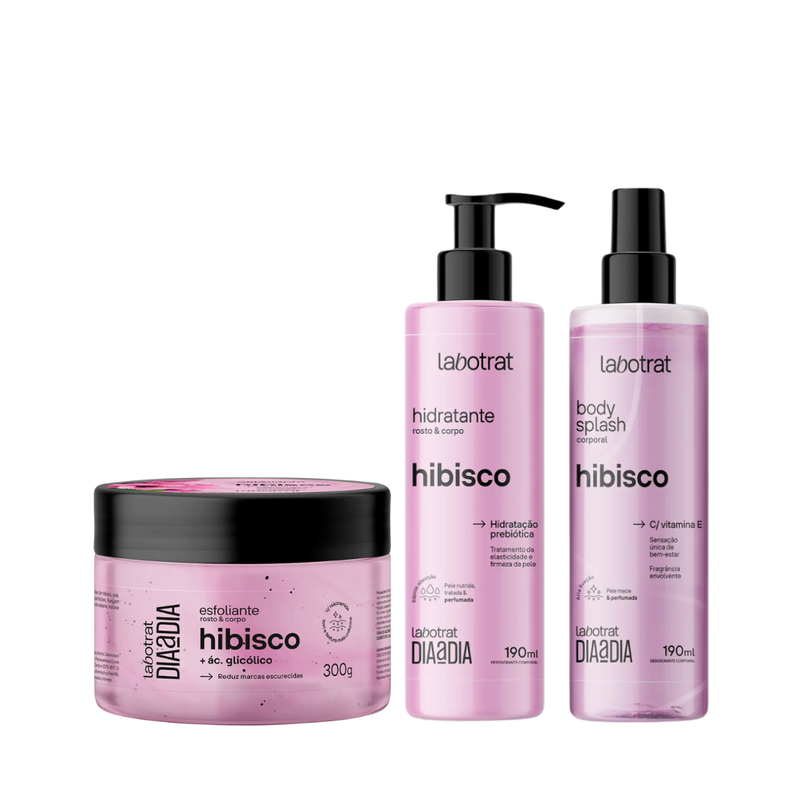 Labotrat Hibisco Esfoliante 300ml + Hidratante + Body