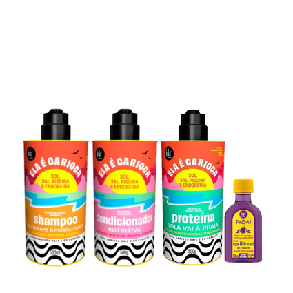 Kit Lola Rapunzel Sh + Spray Milk + Masc Sachê + Tônico + Danos