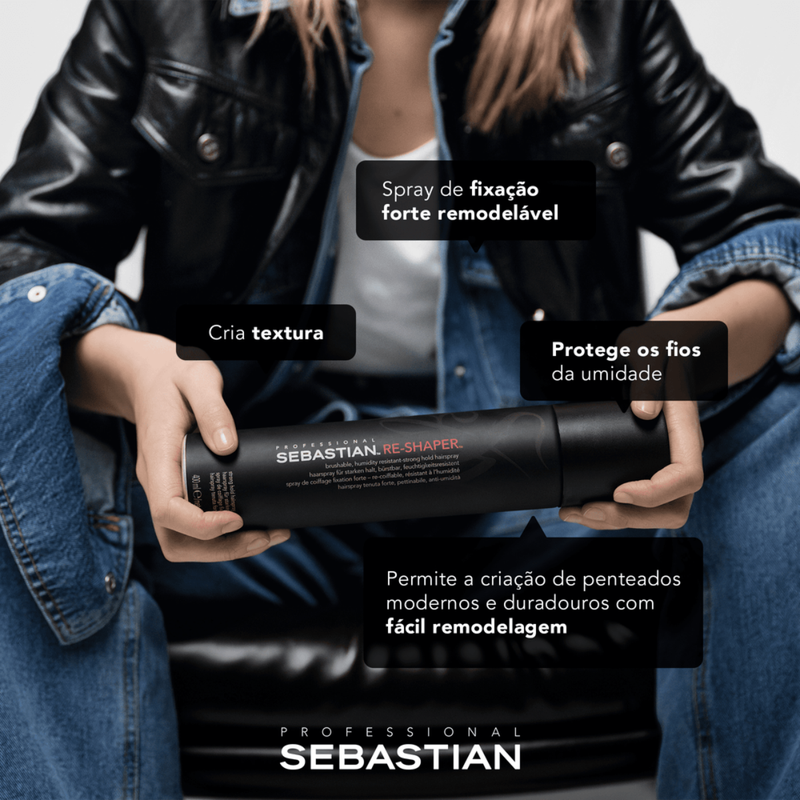 Sebastian Form Craft Clay Pomada + Gel Fixador Forte + Re