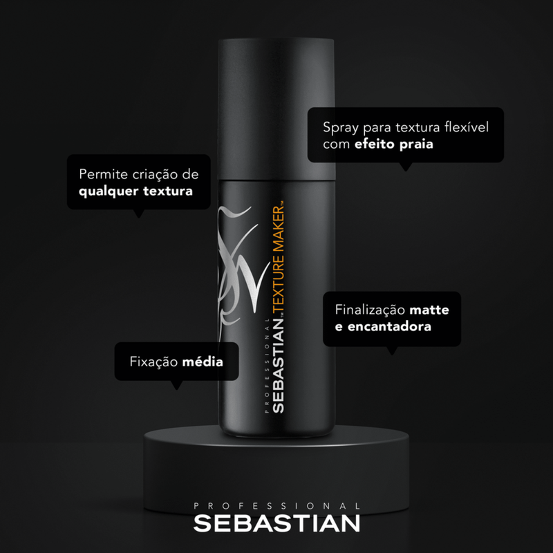 Sebastian Form Craft Clay Pomada + Gel Fixador Forte + Re