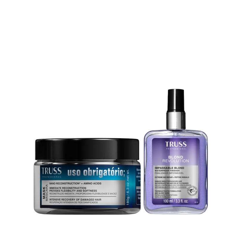 Truss Uso Obrigatório Mascara 180ml + Blond Revolution Finalizador