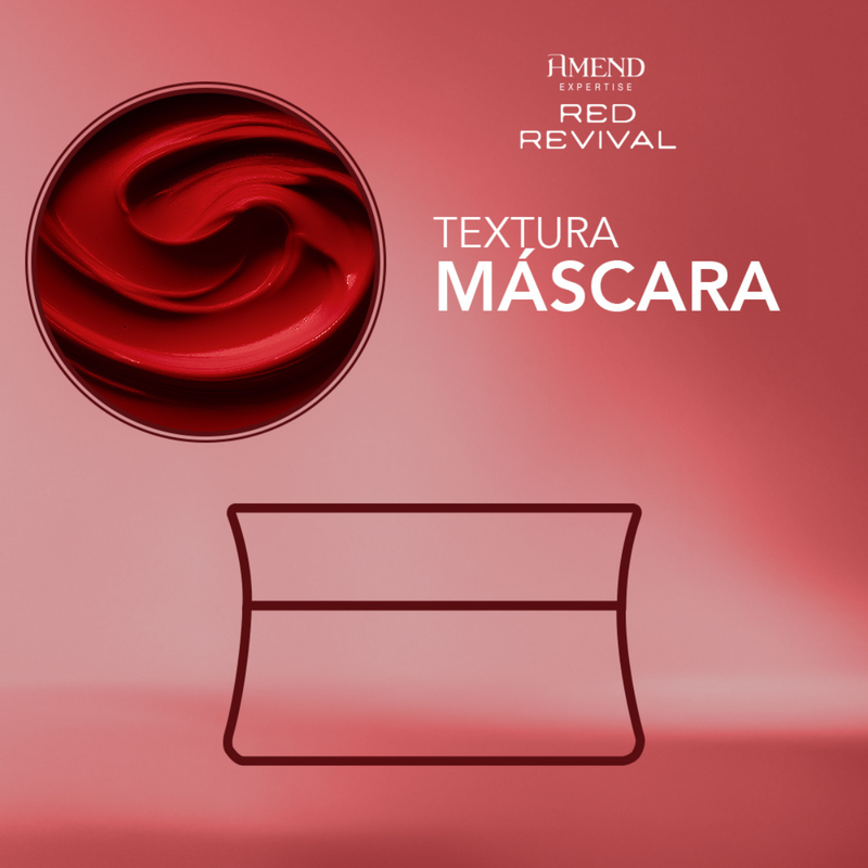Amend Expertise Red Revival Máscara Realce da Cor 300ml | By Linda