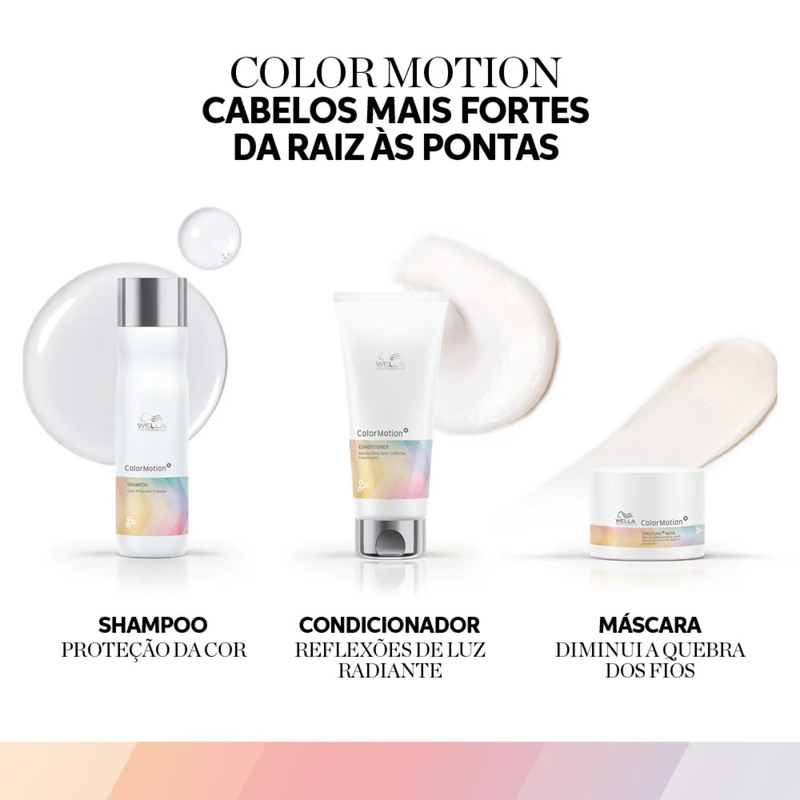Wella Color Motion Shampoo 1000ml Proteção da Cor e Força | By Linda