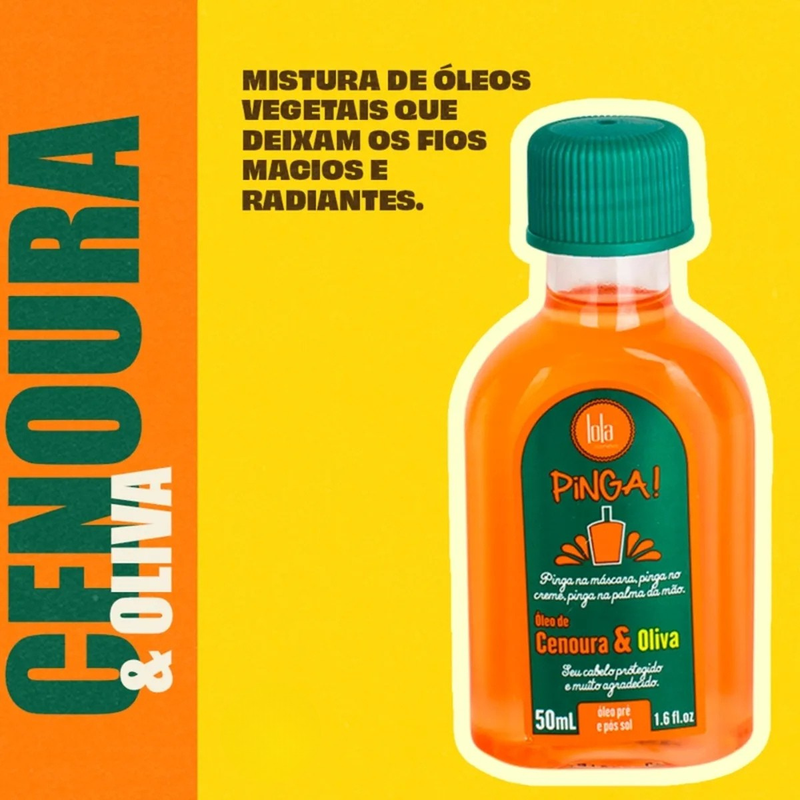 Kit Lola Basicão com Shampoo, Condicionador e Pinga! Óleo de