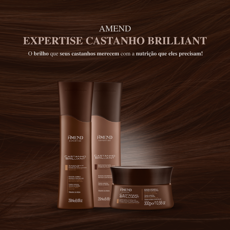 Amend Expertise Castanho Brilliant Máscara Realce da Cor 300ml