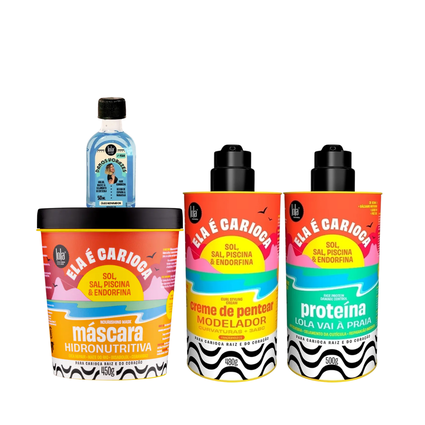 Kit Lola Ela é Carioca Masc 450ml + Cpp 3ABC 480ml + Proteína