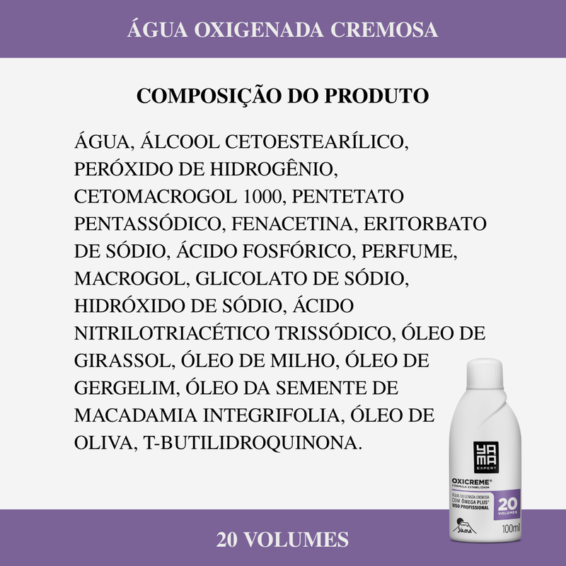 Yamá Água Oxigenada Oxicreme 20 Volumes 100ml | By Linda