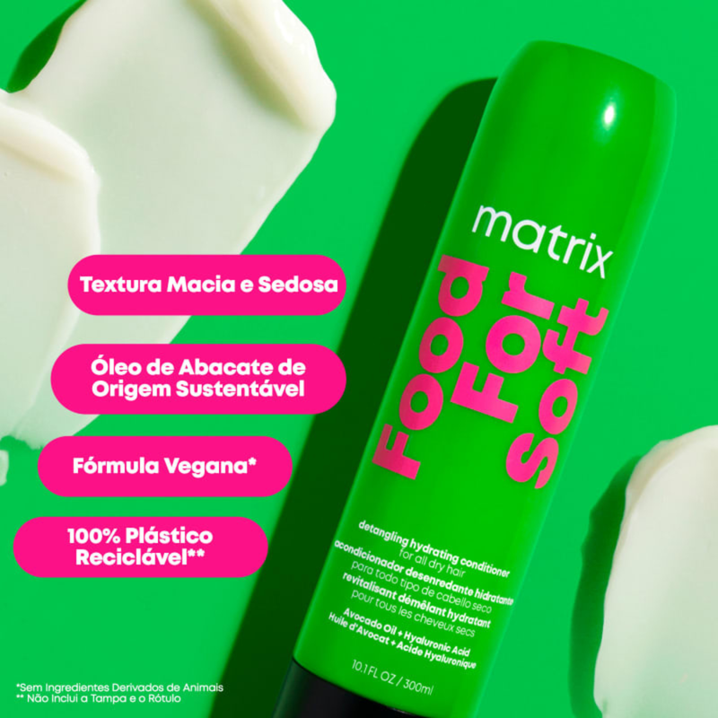 Matrix Food For Soft Shampoo 300ml + Condicionador 300ml + Máscara
