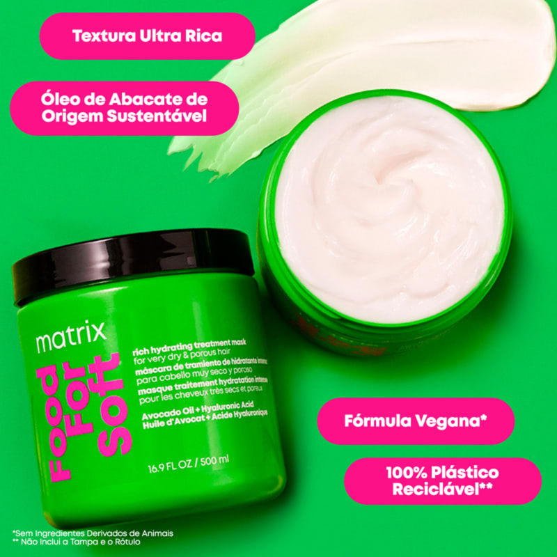 Matrix Food For Soft Shampoo 300ml + Condicionador 300ml + Máscara
