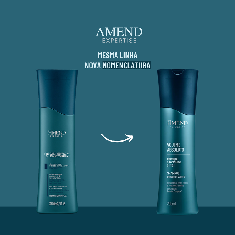 Amend Expertise Volume Absoluto Shampoo Fortificante 250ml | By Linda