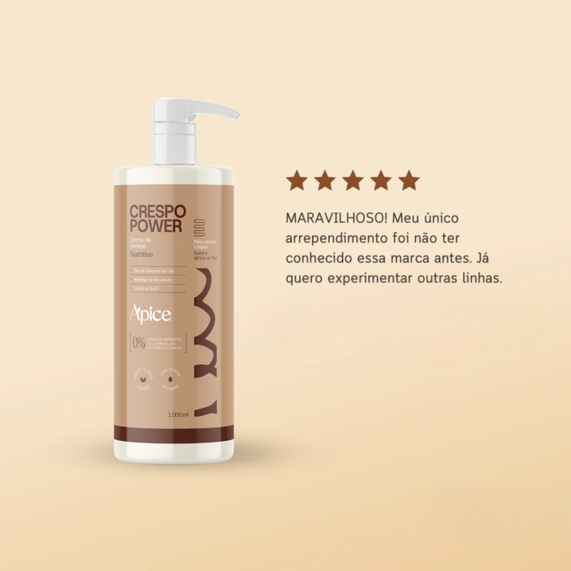 Apice Crespo Power Sh 300ml + Cond Acid 300ml + Gelatina 300ml
