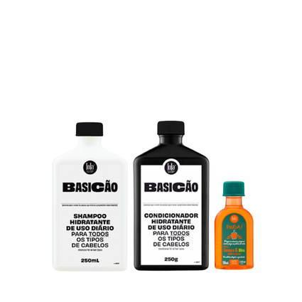 Kit Lola Basicão com Shampoo, Condicionador e Pinga! Óleo de