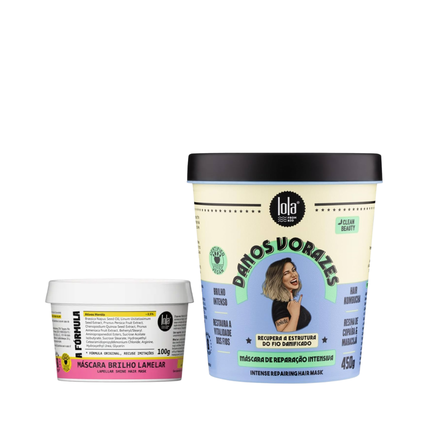 Kit Lola A Fórmula com Máscara 100ml e Danos Vorazes Máscara 450ml